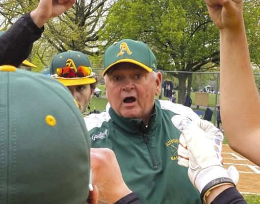COACH WITH THE MOST: Audubon baseball coach Rich Horan is currently on the verge of earning his 600th career win. All together, he has guided the Green Wave to seven state titles, stretching back to 1994, and has led them to 11 South Jersey Championships and 13 Colonial Conference Crowns. Horan says that his success boils down to demanding full effort at every practice and game.
